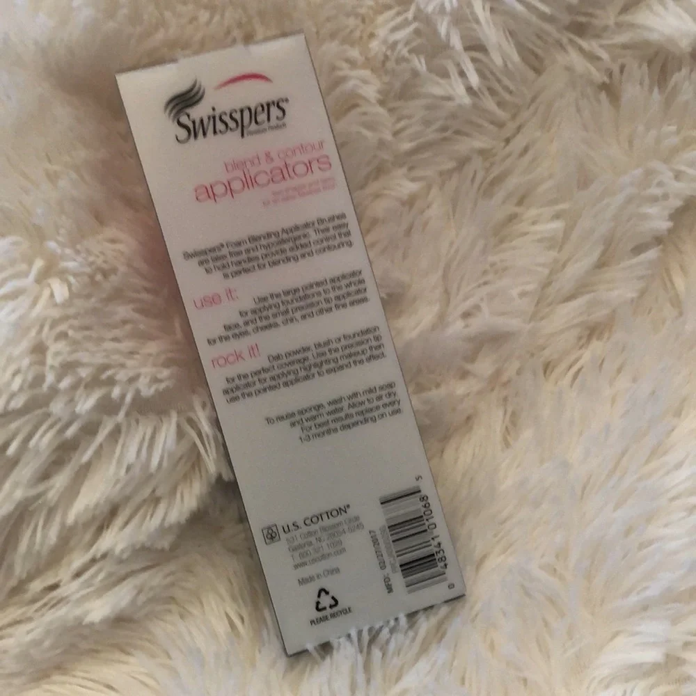 Swisspers Start 2 Finish Blend & Contour Applicators 2 Shapes Sizes Foam